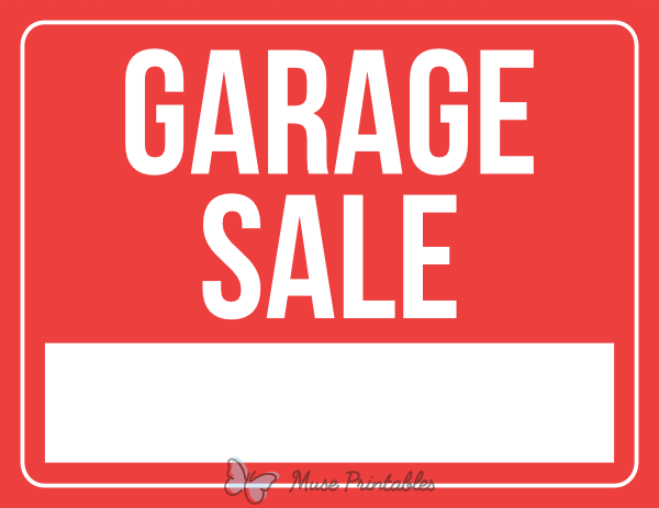 Garage Sale Sign