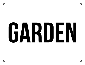 Garden Yard Sale Sign