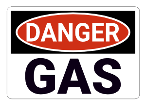 Gas Danger Sign