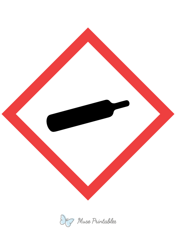 Ghs Compressed Gas Hazard Sign