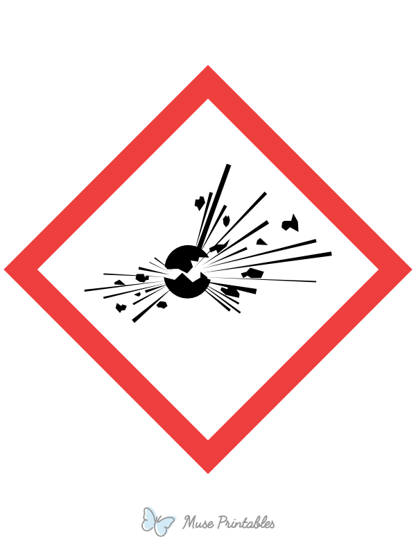 Ghs Explosive Hazard Sign