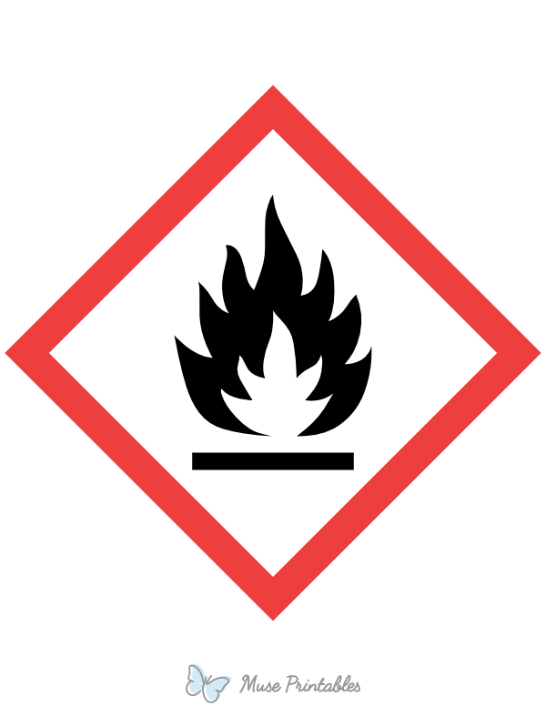 Ghs Flammable Hazard Sign