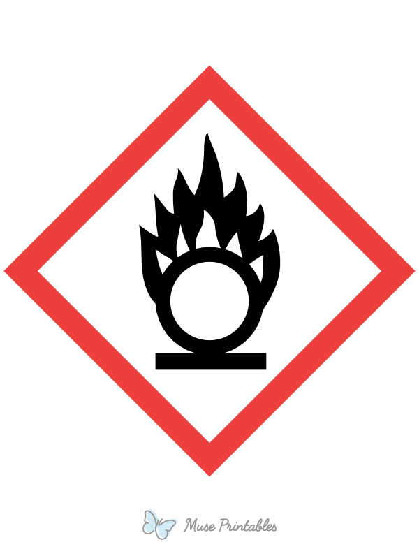 Ghs Oxidising Hazard Sign