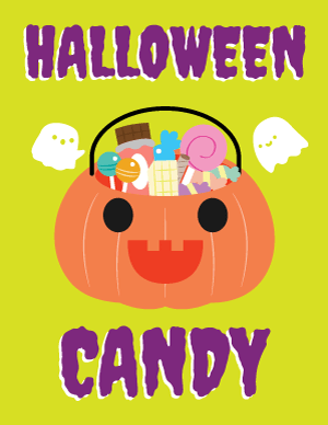 Halloween Candy Sign