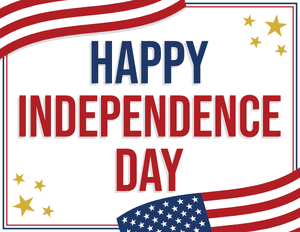 Happy Independence Day Sign