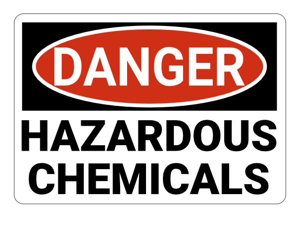Hazardous Chemicals Danger Sign