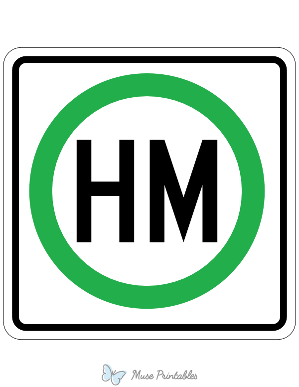 Hazardous Material Permitted Sign