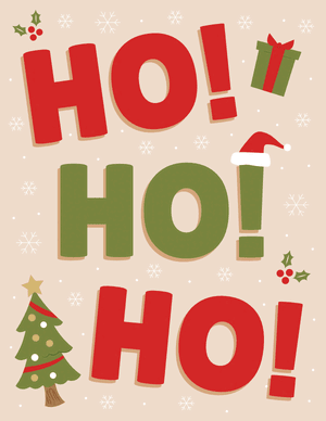 Ho Ho Ho Sign