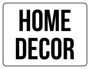 Home Decor Yard Sale Sign