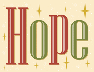 Hope Christmas Sign