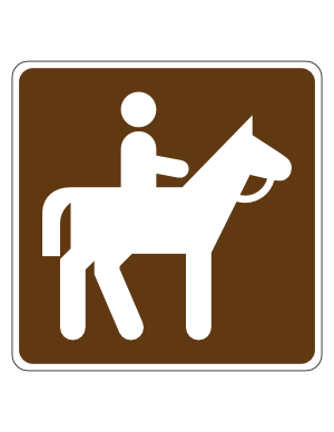 Horse Trail Campground Sign