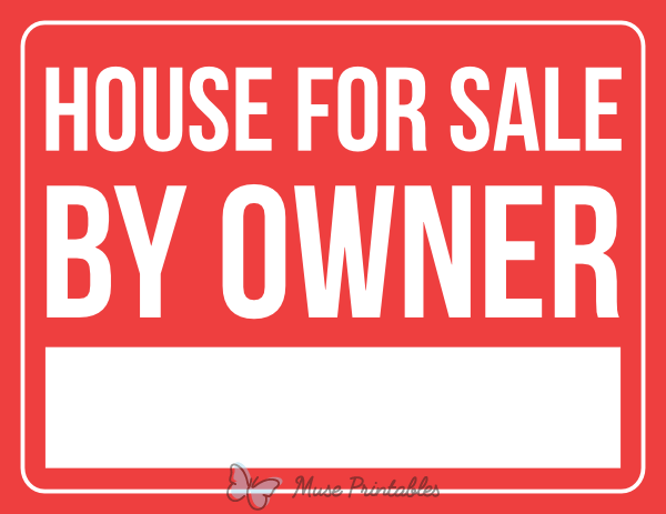 House For Sale By Owner Sign