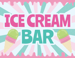 Ice Cream Bar Sign