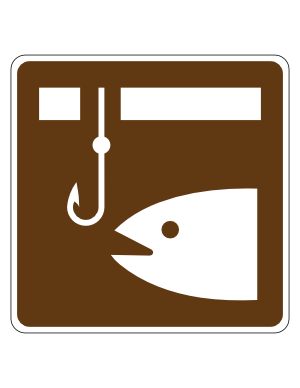 Ice Fishing Campground Sign