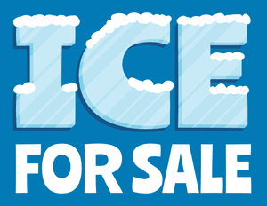 Ice for Sale Sign