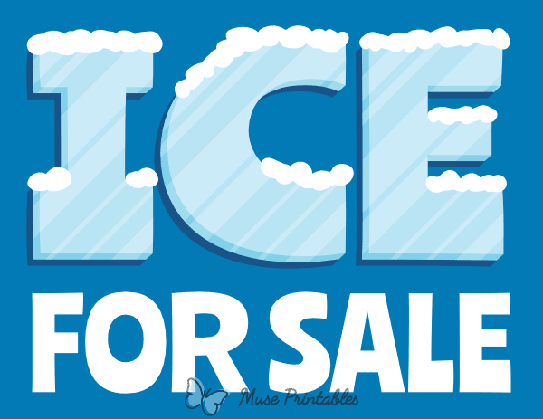 Ice for Sale Sign