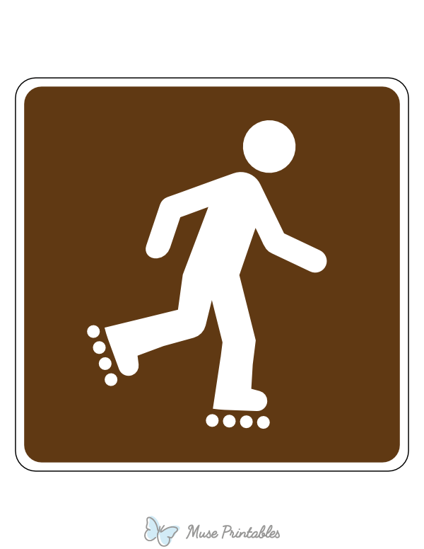 In Line Skating Campground Sign