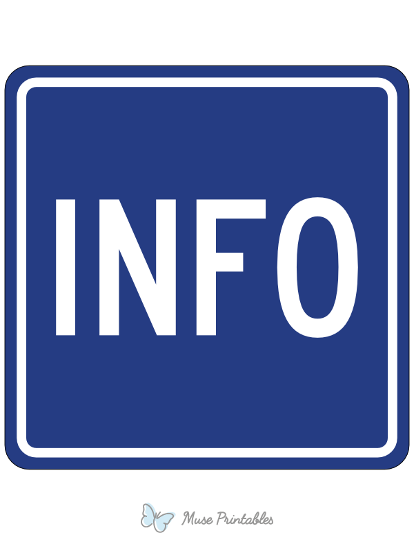 Information Service Sign