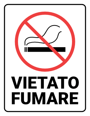 Italian No Smoking Sign