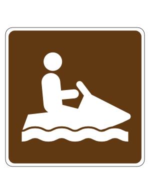 Jet Ski Personal Watercraft Campground Sign