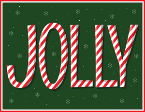 Jolly Christmas Sign