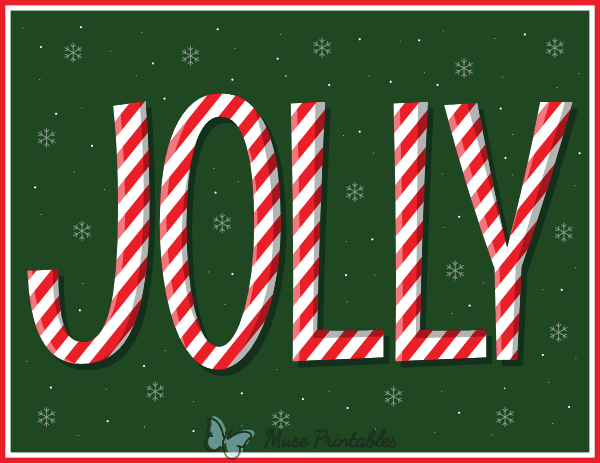 Jolly Christmas Sign