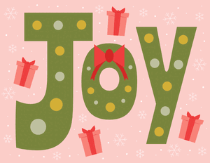 Joy Christmas Sign