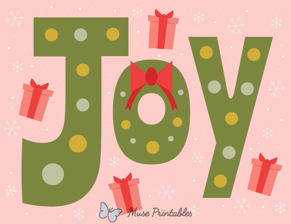 Joy Christmas Sign