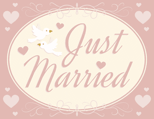 Just Married Sign