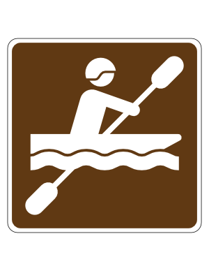 Kayaking Campground Sign