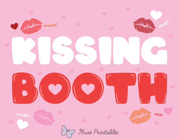 Kissing Booth Sign