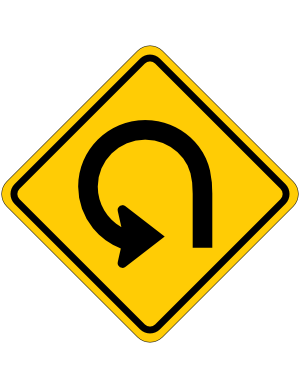 Left 270 Degree Loop Sign