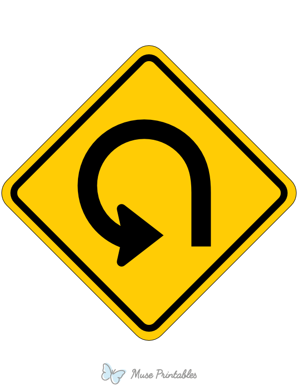 Left 270 Degree Loop Sign