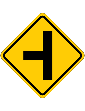 Left Side Road Junction Sign