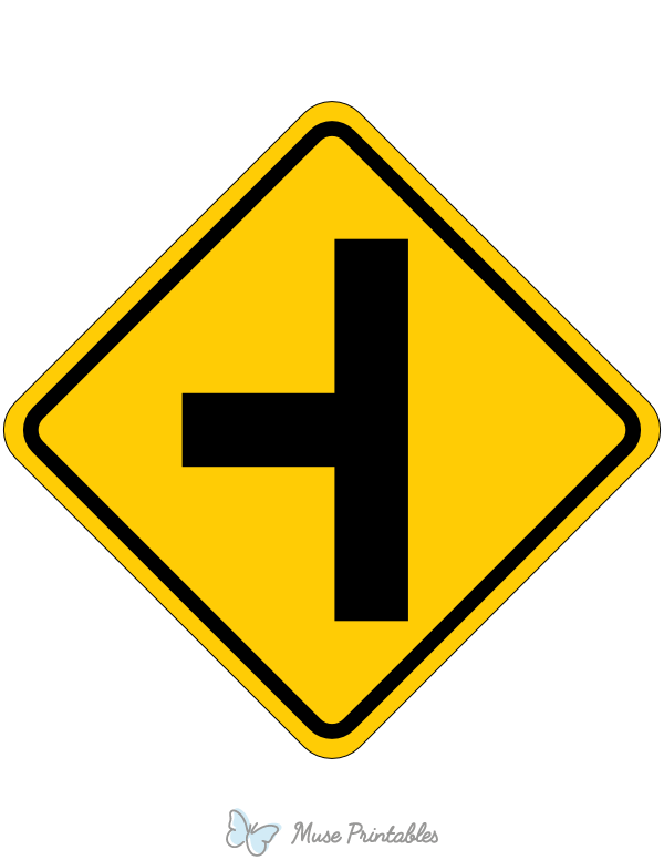 Left Side Road Junction Sign