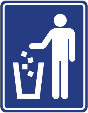 Litter Container Sign
