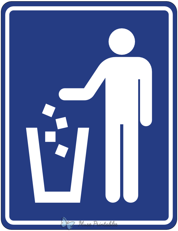 Litter Container Sign