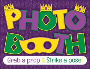 Mardi Gras Photo Booth Sign