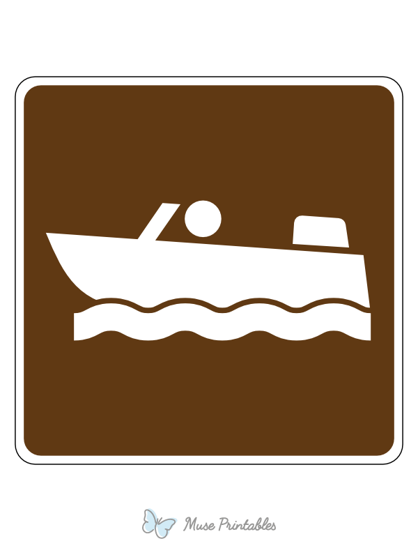 Motorboating Campground Sign