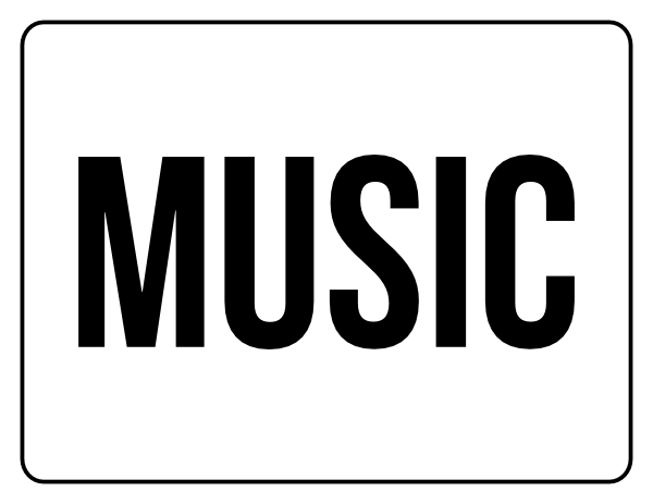 Music Yard Sale Sign