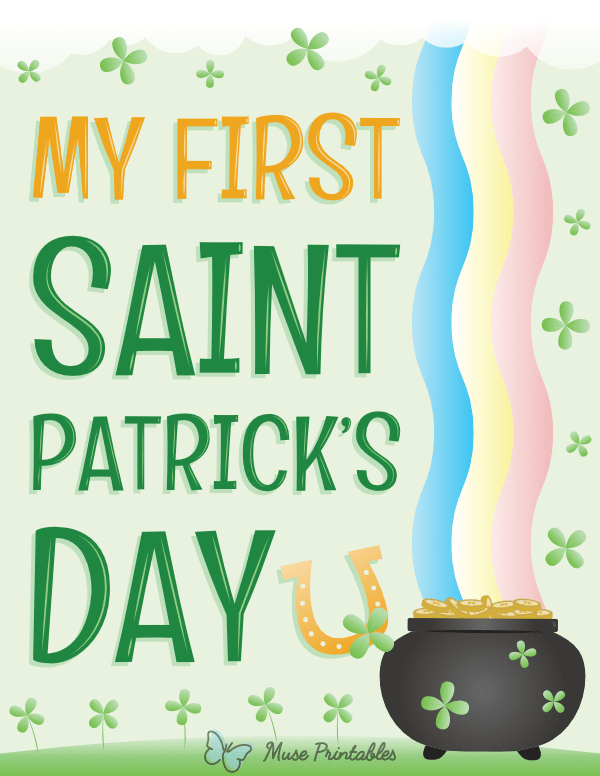 My First Saint Patrick's Day Sign