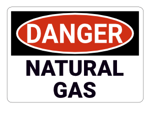 Natural Gas Danger Sign
