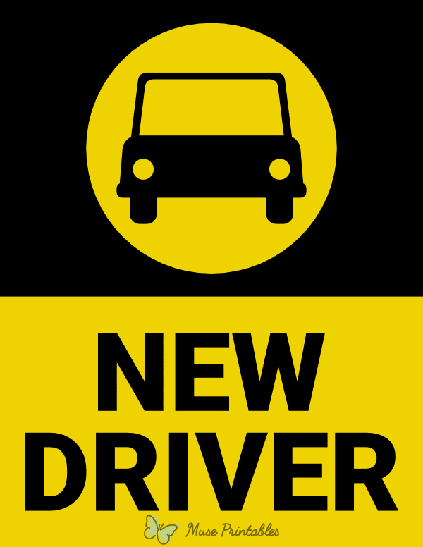 New Driver Sign