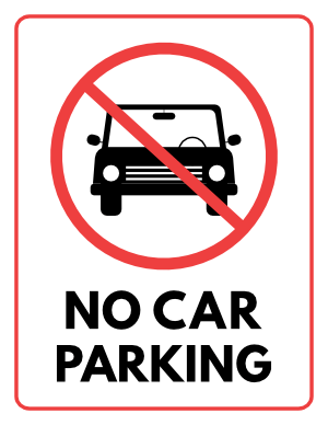 Vehicle Parking Sign