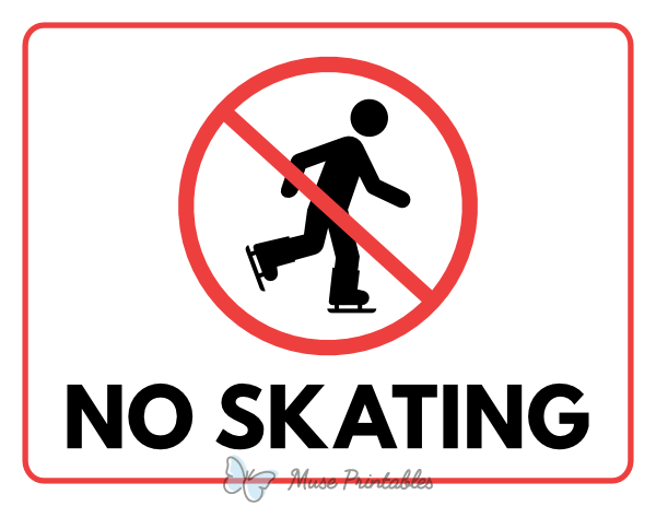 No Skating Sign