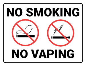 No Smoking No Vaping Sign
