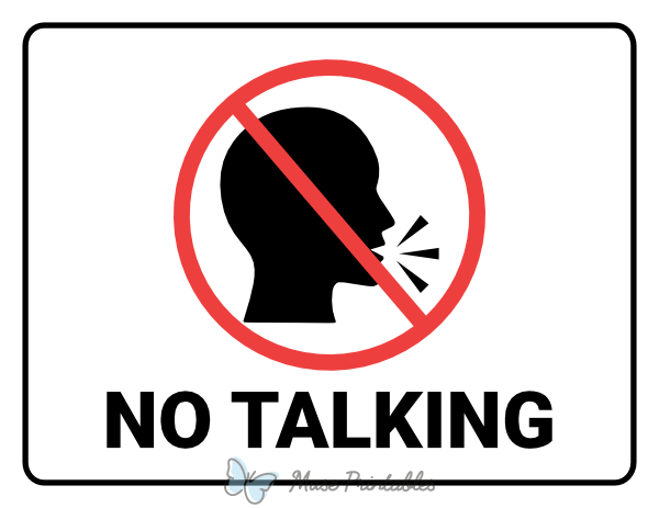 No Talking Sign