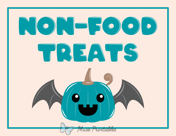 Non Food Treats Sign