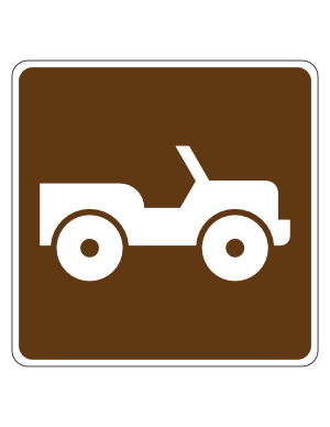 Off Road Vehicle Trail Campground Sign