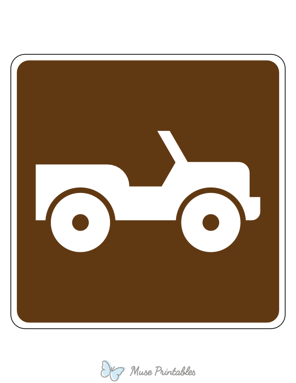Off Road Vehicle Trail Campground Sign